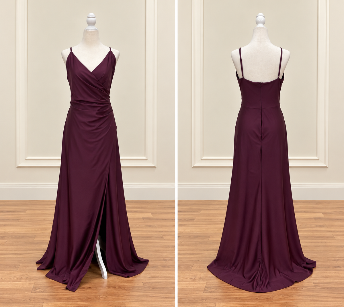 Scala V-Neck Gown